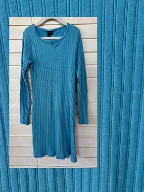 art class Ribbed Sweater Dress * Girls L 10/12 Tween * Teal * 95% Cotton